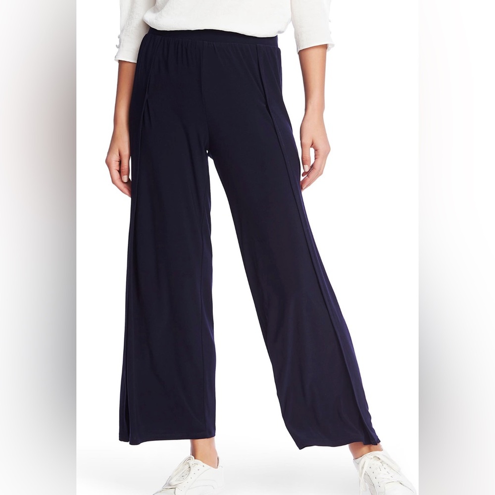 1.State Wide Leg Envelope Split Hem Pants, Relaxed Fit  (MSRP: $89)
